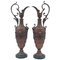 Brown Patinated Bronze Ewers, Set of 2 1