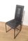 Black Leather Dining Chairs, Set of 6, Image 9