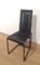 Black Leather Dining Chairs, Set of 6, Image 3