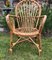 Vintage Mid-Century Bamboo and Rattan Armchair, 1950s, Immagine 1