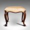 Antique English Walnut Dressing Stool, 1820s 6