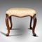 Antique English Walnut Dressing Stool, 1820s 2