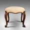 Antique English Walnut Dressing Stool, 1820s, Imagen 5