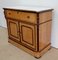 Late 19th Century Maple & Carrara Marble Writing Case Buffet, Imagen 3