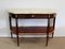 Large 18th Century Louis XVI Style Mahogany and Marble Console Table 1