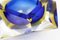Blue Diamond Murano Glass Ashtray from Seguso, Image 7