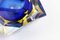 Blue Diamond Murano Glass Ashtray from Seguso, Immagine 4