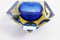 Blue Diamond Murano Glass Ashtray from Seguso, Immagine 8