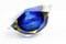 Blue Diamond Murano Glass Ashtray from Seguso 6