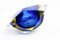 Blue Diamond Murano Glass Ashtray from Seguso, Image 6