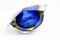 Blue Diamond Murano Glass Ashtray from Seguso, Immagine 6