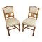 Art Nouveau Walnut Dining Chairs, Set of 2 3