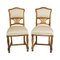 Art Nouveau Walnut Dining Chairs, Set of 2 1