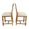 Art Nouveau Walnut Dining Chairs, Set of 2 5