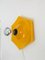 Vintage Yellow Porcelain Wall Lamp, 1970s, Image 7