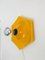 Vintage Yellow Porcelain Wall Lamp, 1970s, Immagine 7