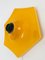 Vintage Yellow Porcelain Wall Lamp, 1970s, Image 3