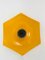 Vintage Yellow Porcelain Wall Lamp, 1970s, Image 6