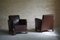 20th Century Danish Art Deco Leather Club Chairs, 1940s, Set of 2 6