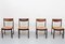 Dutch Rattan Wengé Dining Chairs, 1960s, Set of 4, Imagen 11