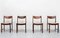 Dutch Rattan Wengé Dining Chairs, 1960s, Set of 4, Imagen 1