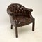 Antique Leather Armchair, Image 2