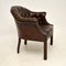 Antique Leather Armchair, Image 4