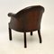 Antique Leather Armchair, Image 8