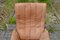 Vintage Brown Leather Armchair From De Sede, Imagen 17
