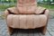 Vintage Brown Leather Armchair From De Sede, Imagen 14