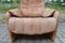 Vintage Brown Leather Armchair From De Sede, Immagine 14