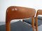 Danish Model 75 Teak Chairs by Niels Otto Møller for JL Møller, Set of 4, 1960s, Image 13