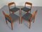 Danish Model 75 Teak Chairs by Niels Otto Møller for JL Møller, Set of 4, 1960s 6