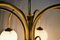 10 Flaming Brass Chandelier by Kamenicky Senov, 1970s, Image 2