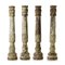 Wooden Column in Carved White Patina, Imagen 1