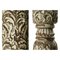 Wooden Column in Carved White Patina, Imagen 5
