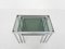 Mid-Century Chrome and Glass Nesting Tables, 1970s, Set of 3, Immagine 8