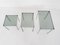 Mid-Century Chrome and Glass Nesting Tables, 1970s, Set of 3, Immagine 5