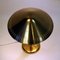Swedish Brass and Elm Table Lamp by Harald Notini for Böhlmarks, 1940s 7
