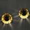 Danish Brutalist Brass Flower Wall Lamps by Svend Aage Holm-Sørensen, 1960s, Set of 2, Immagine 6