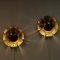 Danish Brutalist Brass Flower Wall Lamps by Svend Aage Holm-Sørensen, 1960s, Set of 2, Immagine 4