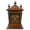 Large Antique Carved Walnut Brass Face Eight Day Bracket Clock, Image 1