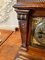 Large Antique Carved Walnut Brass Face Eight Day Bracket Clock, Immagine 10