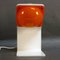 Lámpara de mesa en naranja de Guzzini, años 70, Imagen 3