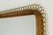 Mid-Century Mahogany and Brass Wall Mirror, Image 4