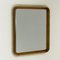 Mid-Century Mahogany and Brass Wall Mirror 1