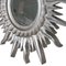Mid-Century Sun Silver Wood French Mirror, 1960s, Image 3