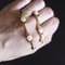 Vintage 14K Gold Pearl Bracelet, 1970s, Imagen 6