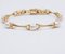 Vintage Gold Bracelet with Pearls 14k, 1970s, Immagine 3