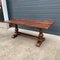 Vintage Rustic Oak Farmhouse Table, Immagine 10